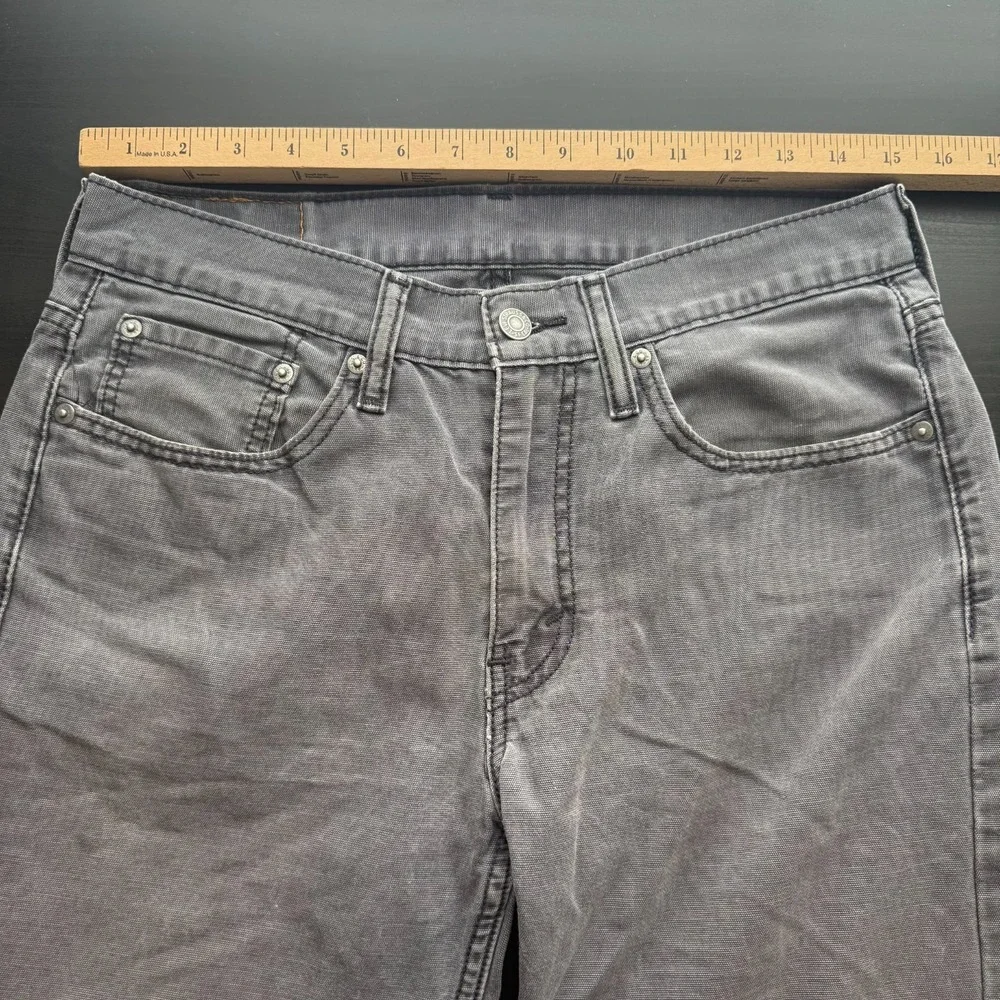 Levi's 514 Denim Jeans Men's 32 Courier Gray Button 5-Pockets Straight-Fit‎